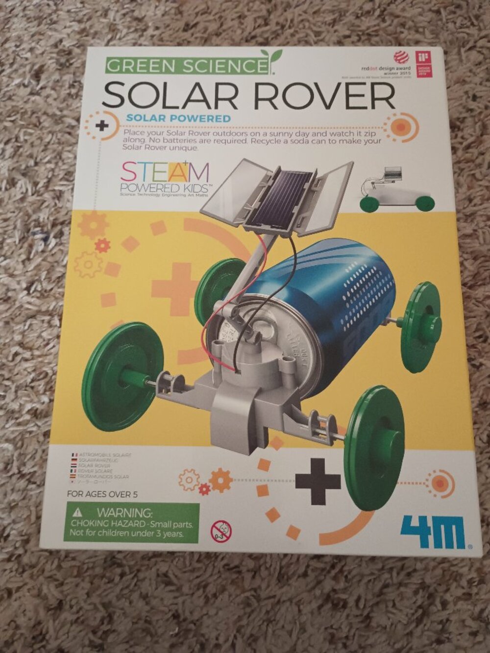 4M Green Science Solar Rover DIY STEM Kit - Brand New Sealed NIB